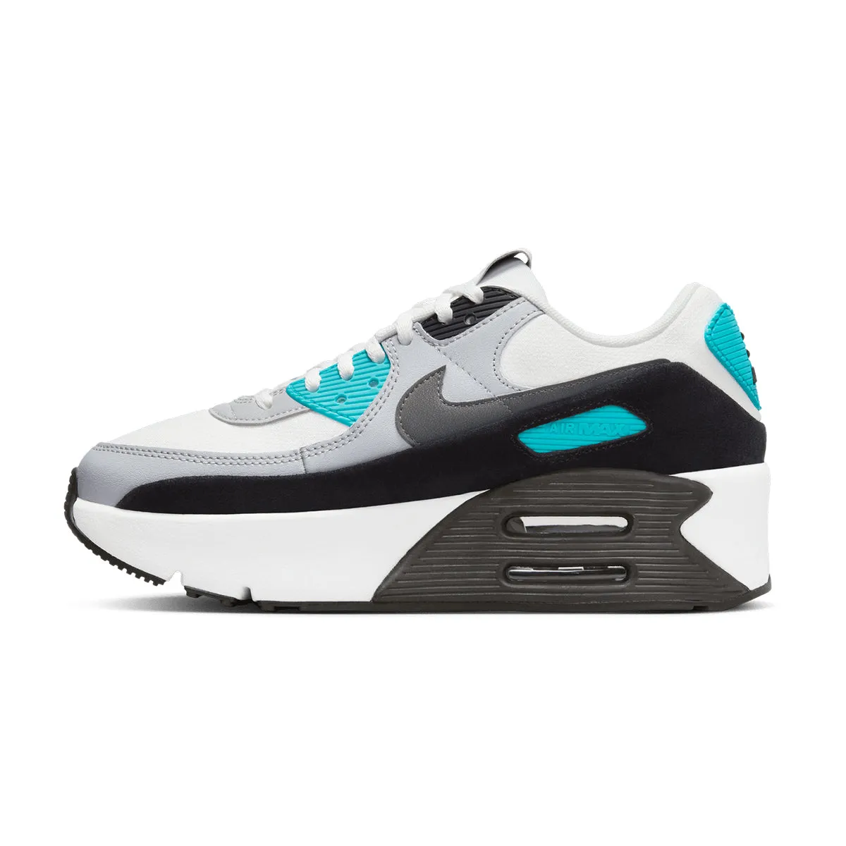 Wmns Air Max 90 LV8 'Laser Blue' Stretchy Material Slim flair