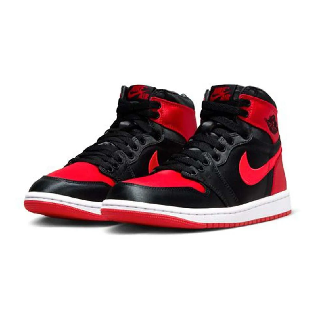 Knit Upper Wmns Air Jordan 1 High OG 'Satin Bred'