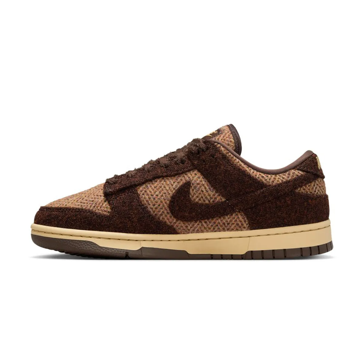 Breathable panel Airy Feel   Harris Tweed Wmns Dunk Low 'Sesame Violet Mist'