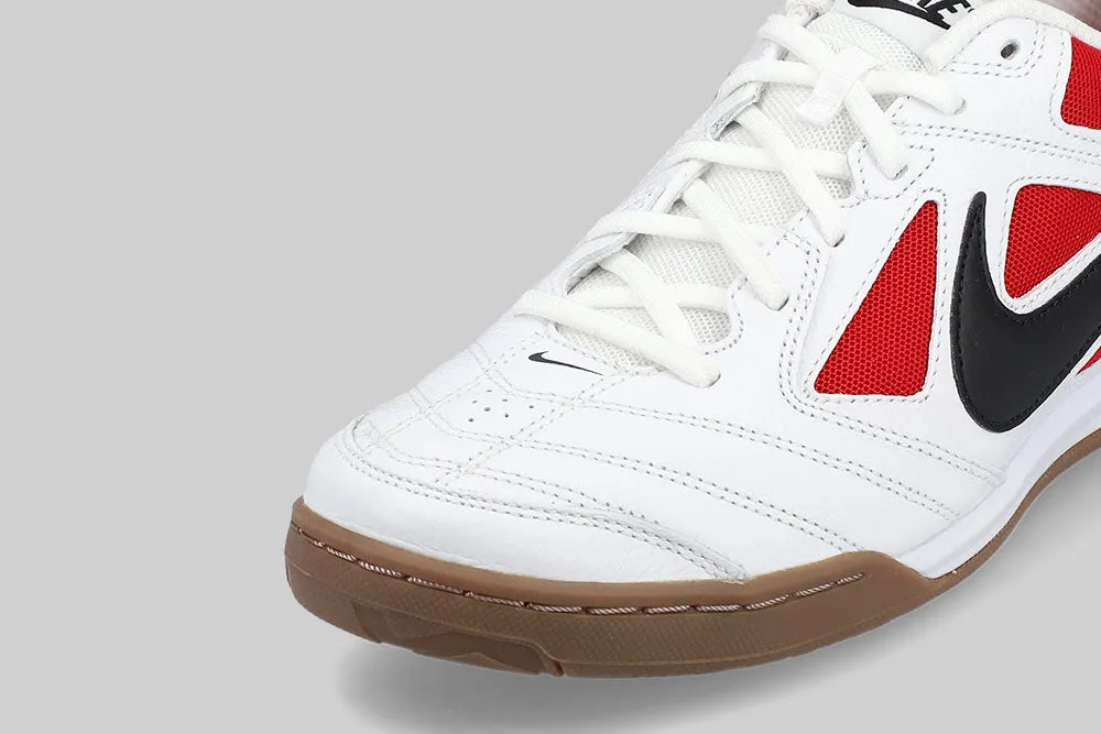 Heel lockdown Breathable Perforated Panels Nike Gato 'White and Gym Red'