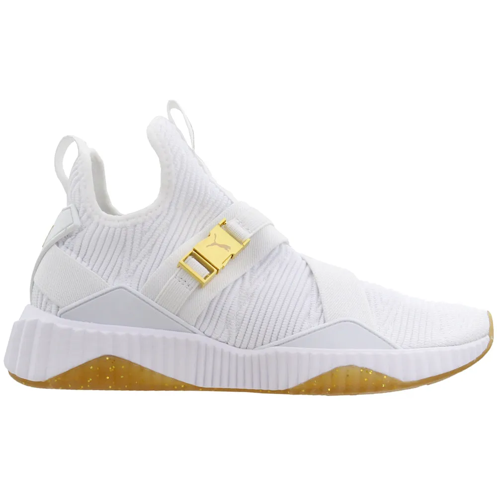 Rubberized Edge Guard Defy Mid Varsity Slip On Training Shoes