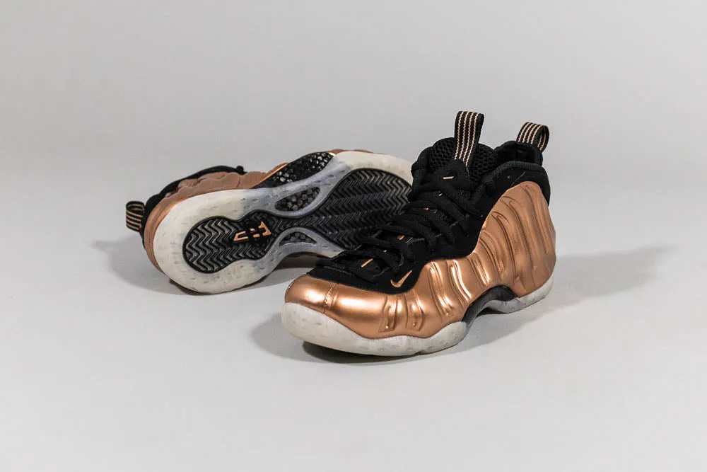 Nike Air Foamposite One 'Metallic Copper' Ankle Support Features Minimalist Layered Design