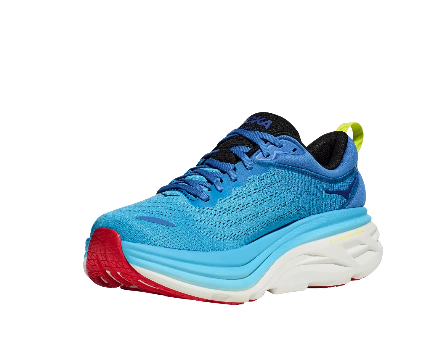 HOKA-BONDI 8 Men Form-fitting shape helps minimize distraction while moving