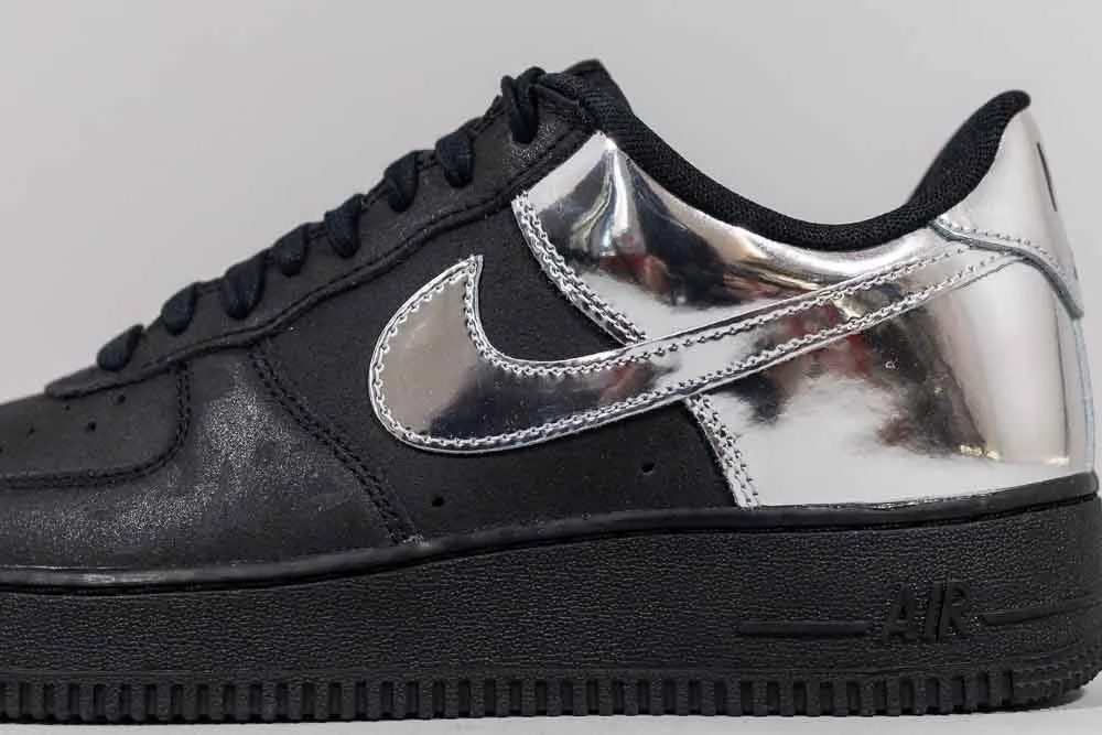 Sneaker Design Support Zone Nike Air Force 1 Low "All-Star" 'Black and Metallic Silver'