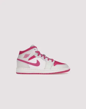 Jordan Air Jordan 1 Mid Grade-School Sock Like Liner Fit Customizable Lacing System