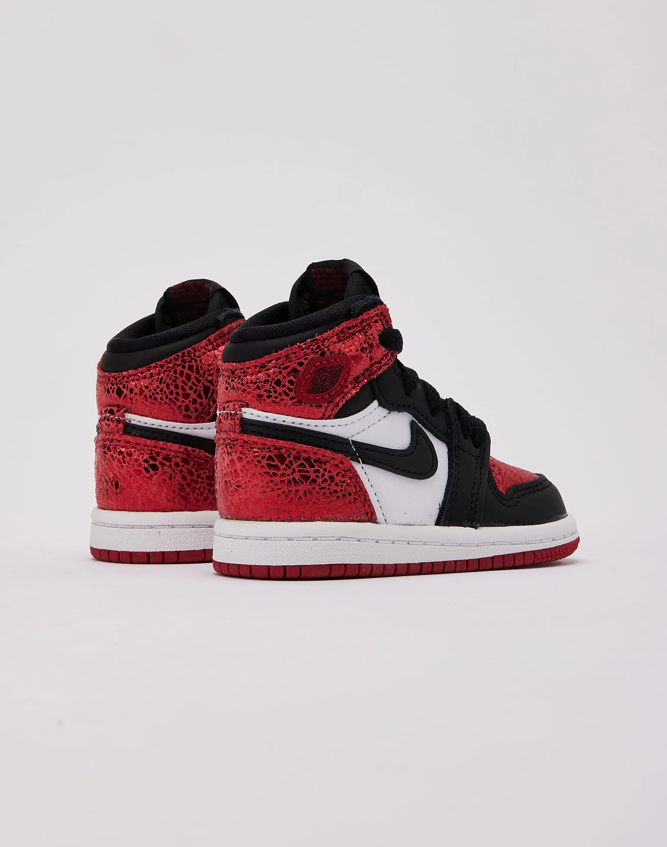 Team Colors Roll Guard Jordan Air Jordan 1 Retro High OG 'Ruby' Toddler