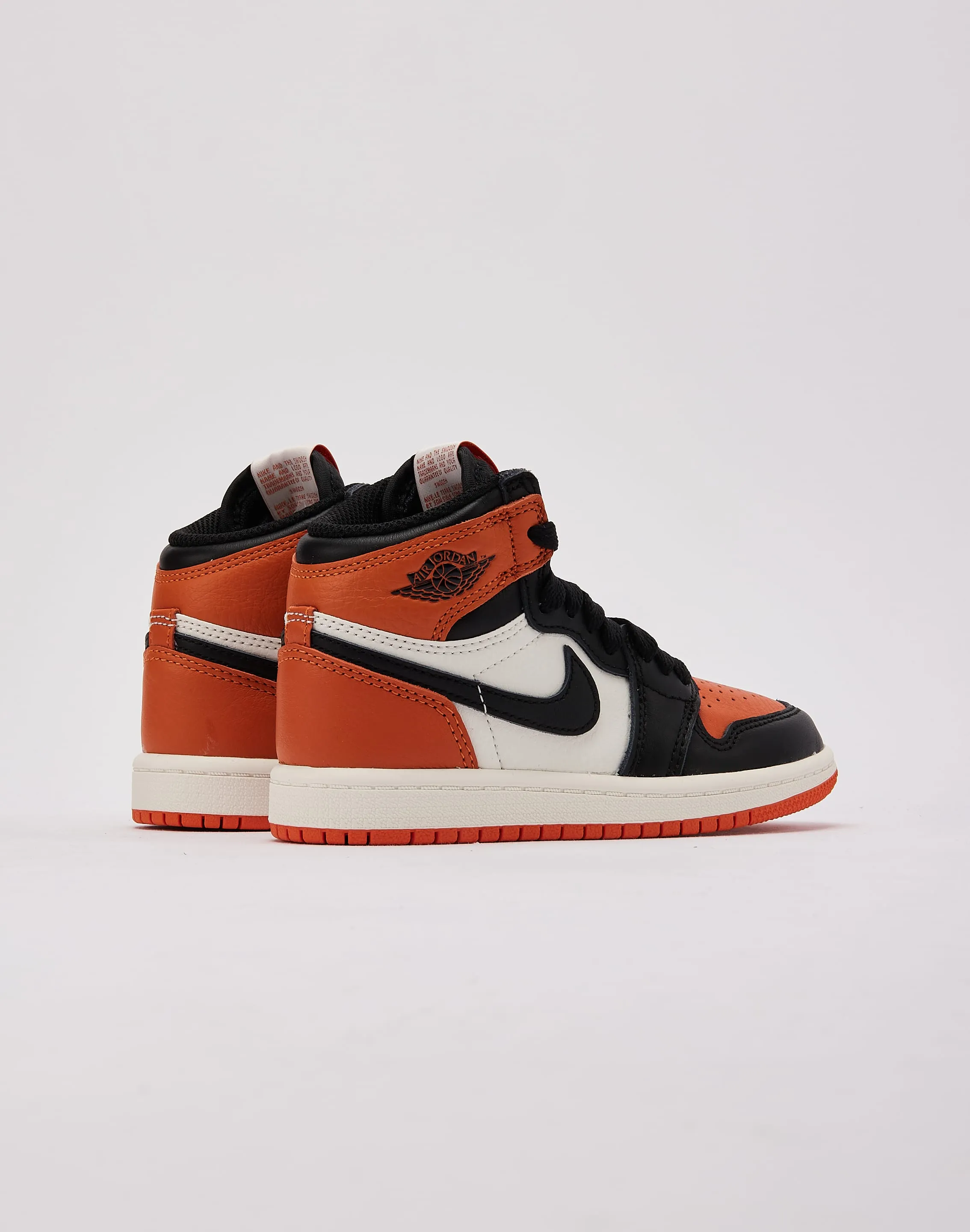 High Top Cushioning Jordan Air Jordan 1 Retro High OG 'Shattered Backboard' Pre-School