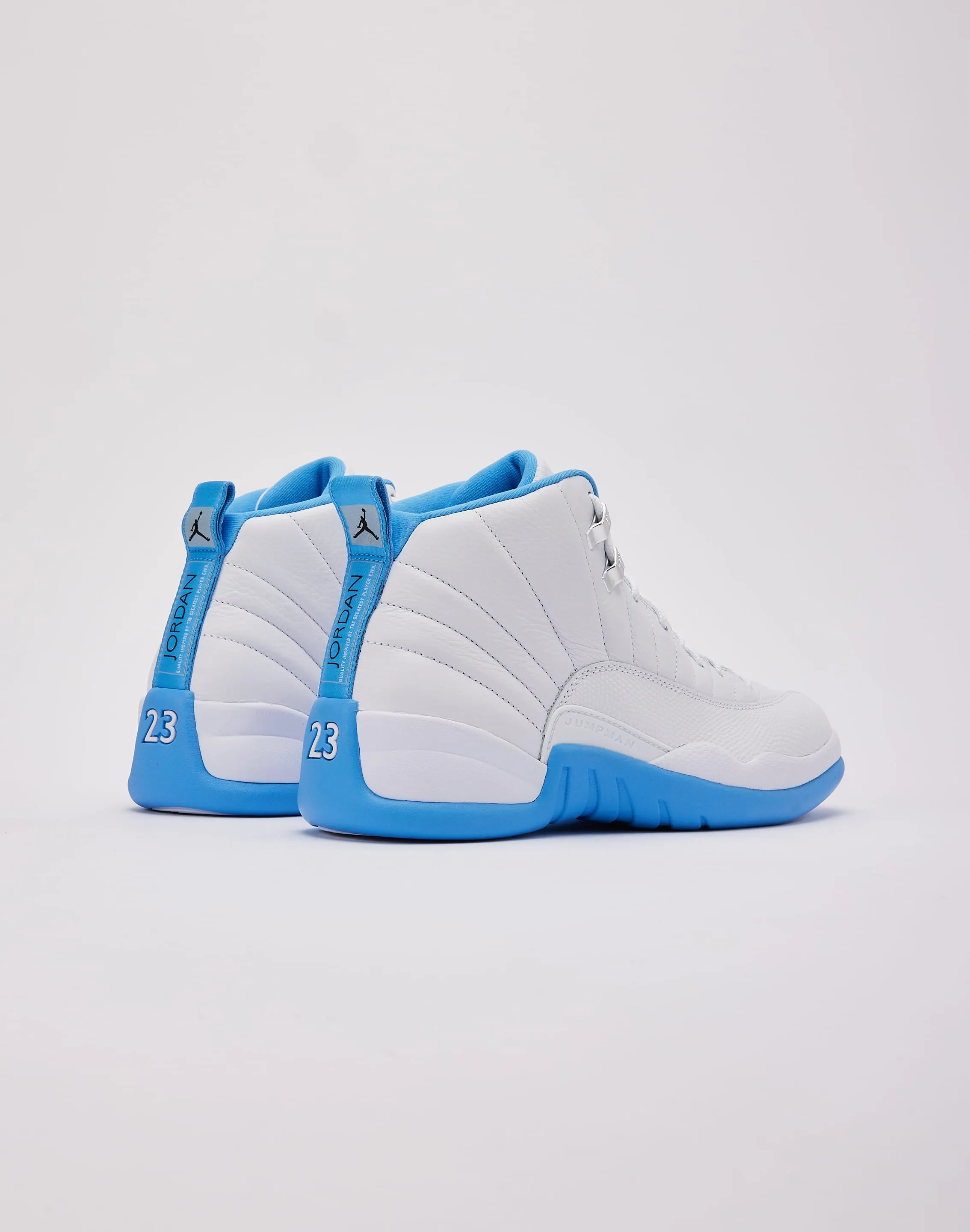 Contoured Outdoor Agility Jordan Air Jordan 12 Retro 'White and University Blue'