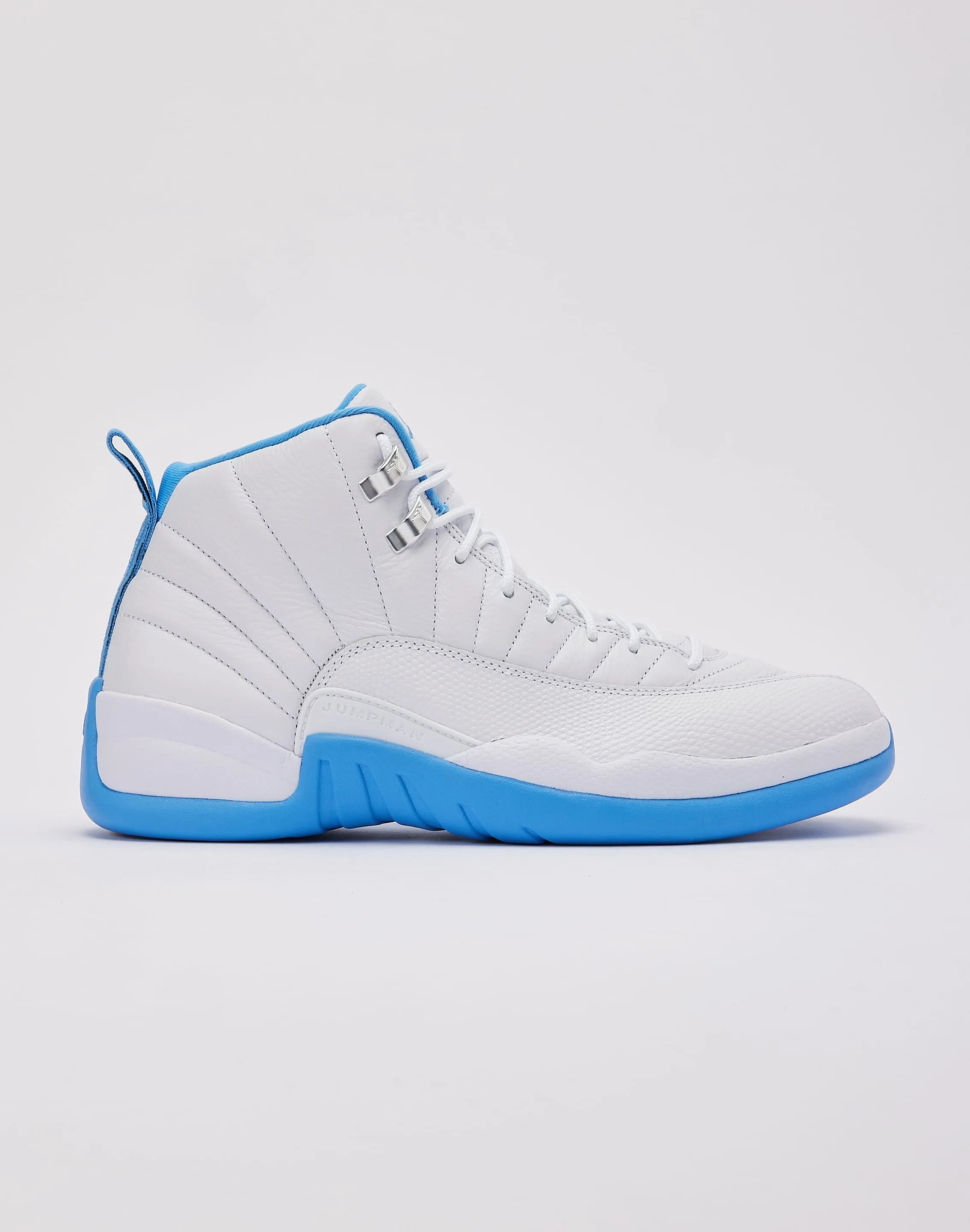 MoistureWicking lightweight foam Jordan Air Jordan 12 Retro 'White and University Blue'