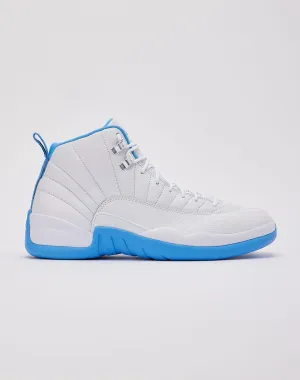 MoistureWicking lightweight foam Jordan Air Jordan 12 Retro 'White and University Blue'