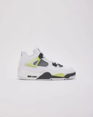 Jordan Air Jordan 4 Retro 'Light Lemon Twist' Grade-School Mid Cut Frame Pro Build