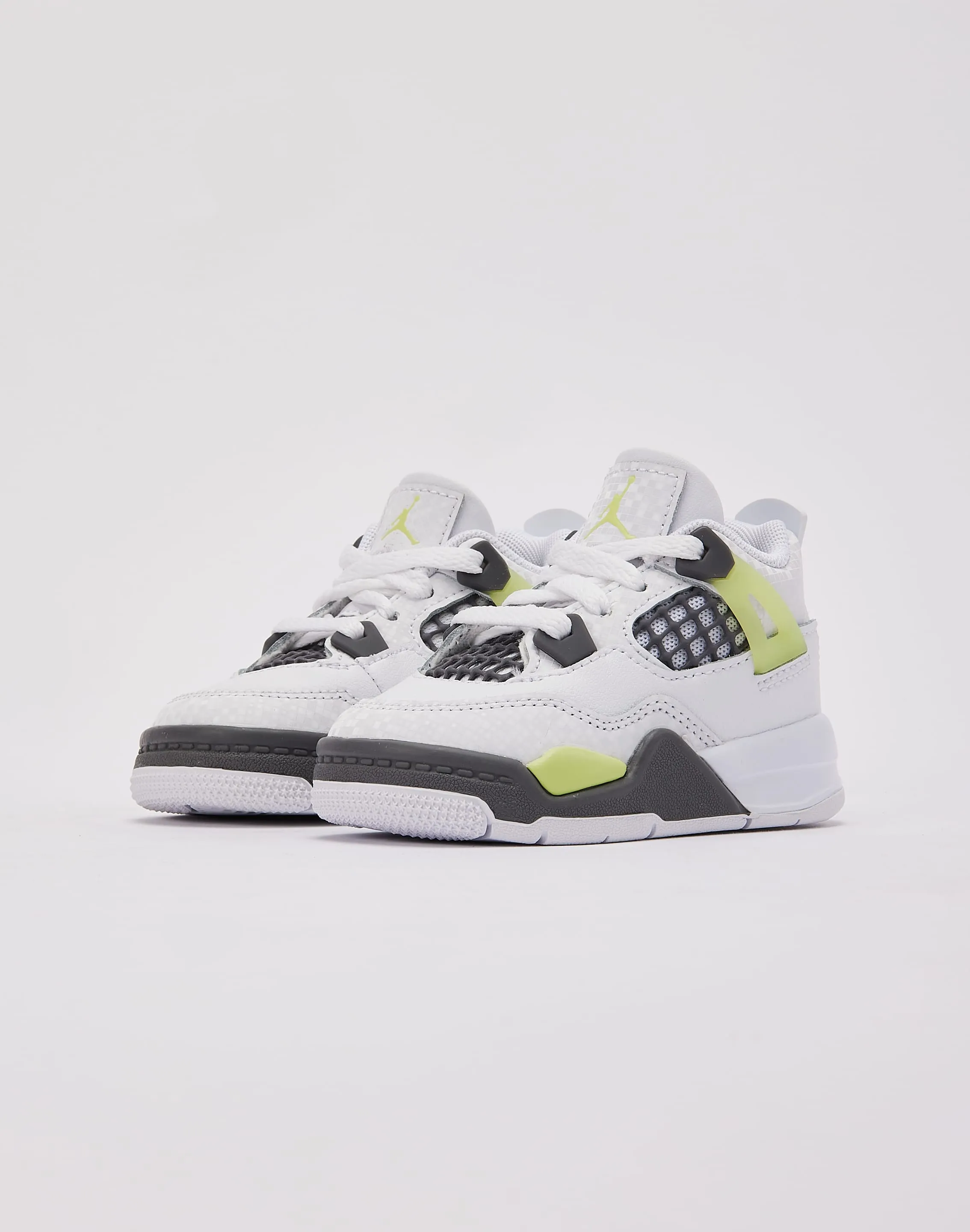 Jordan Air Jordan 4 Retro 'Light Lemon Twist' Toddler Heel Lock Technology Pro Grip Shoes
