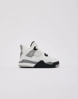 ShockAbsorbing Soft Sole Jordan Air Jordan 4 Retro OG 'White Cement' Toddler