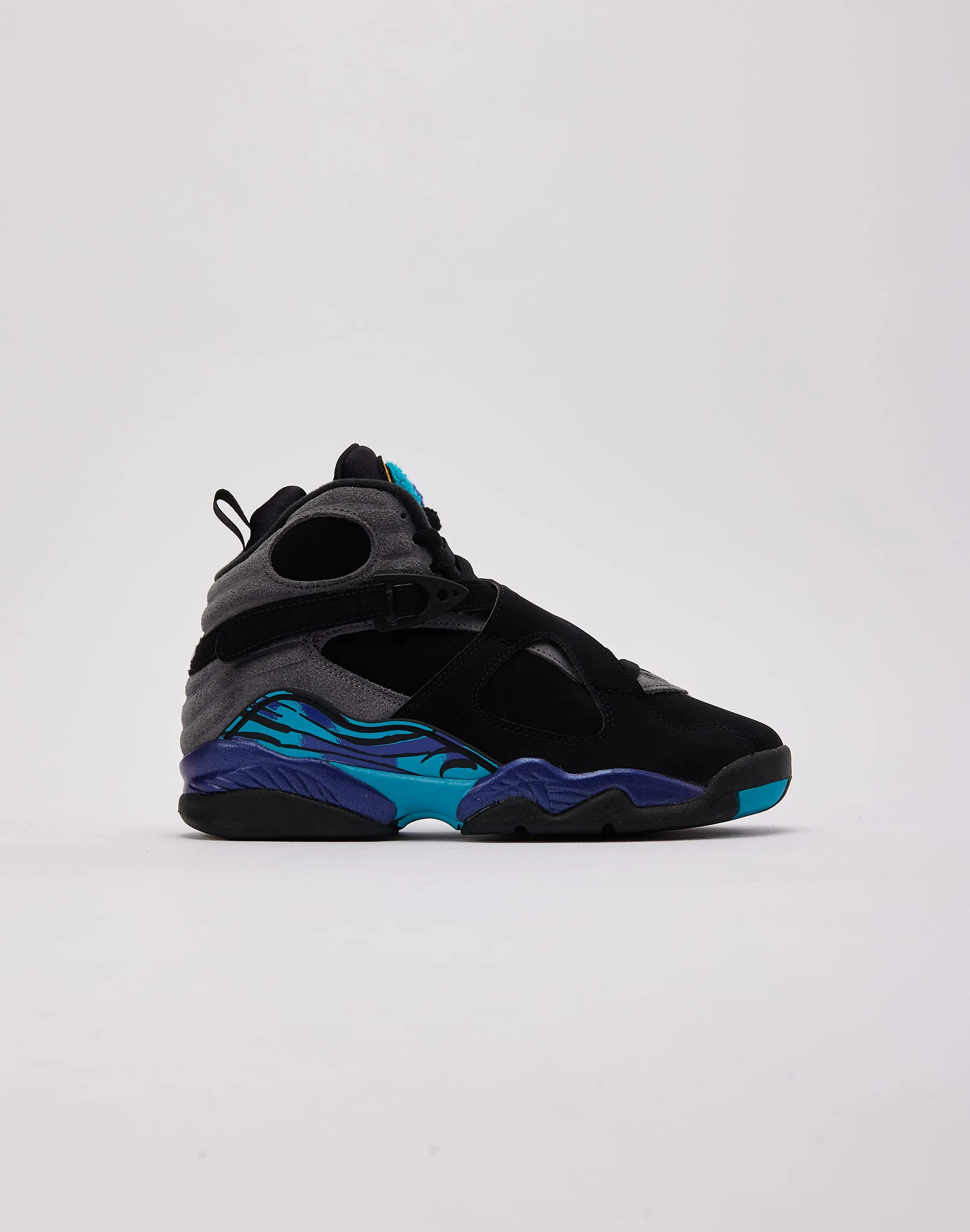 ReinforcedToe Breathable Synthetic Upper Jordan Air Jordan 8 Retro 'Aqua' Grade-School