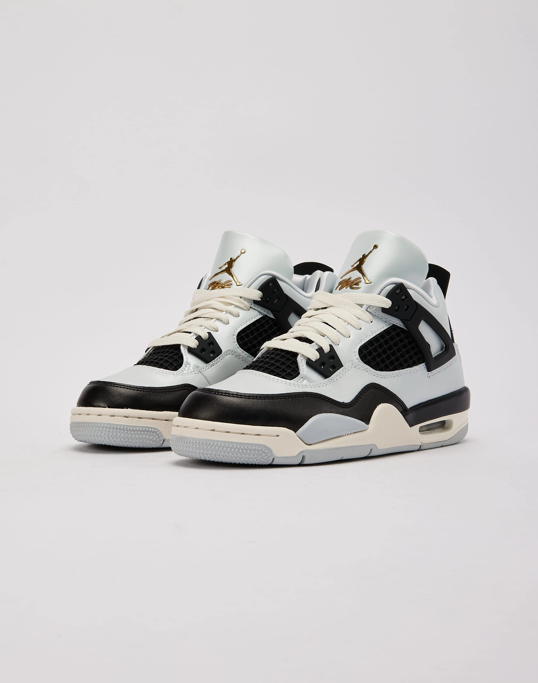 Jordan Air Jordan 4 Retro 'Pure Platinum' Grade-School Shock Resistance Stretchable Material