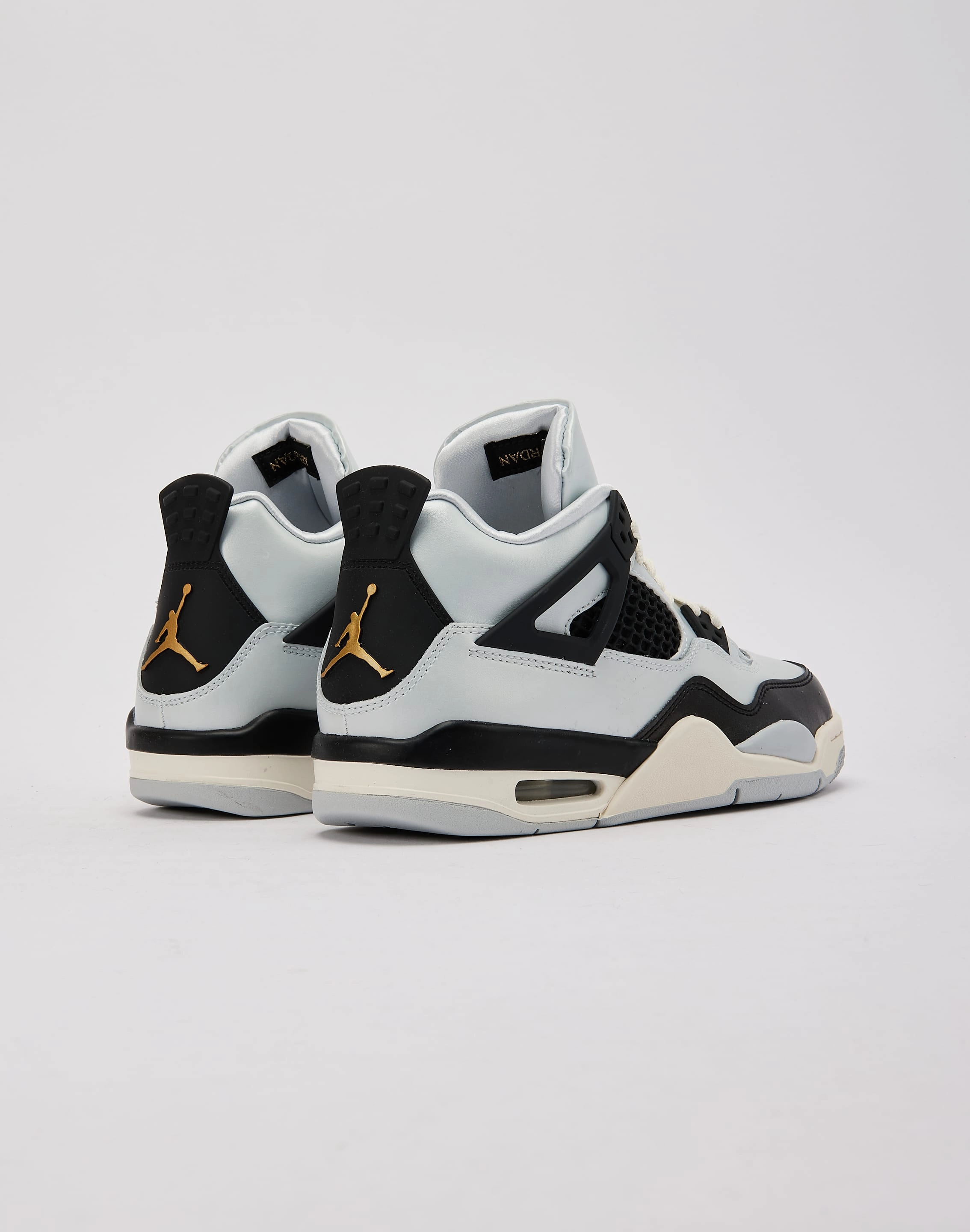 Ventilated Shoe Design Jordan Air Jordan 4 Retro 'Pure Platinum' Grade-School