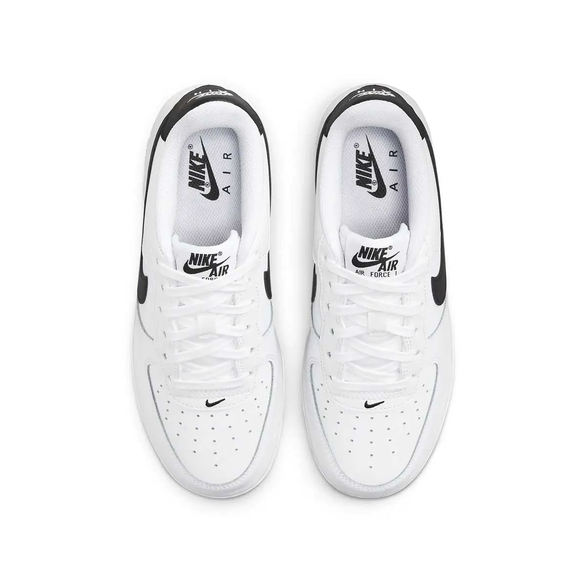 Kids Air Force 1 'White Black' Training Class Gear Flex Fit