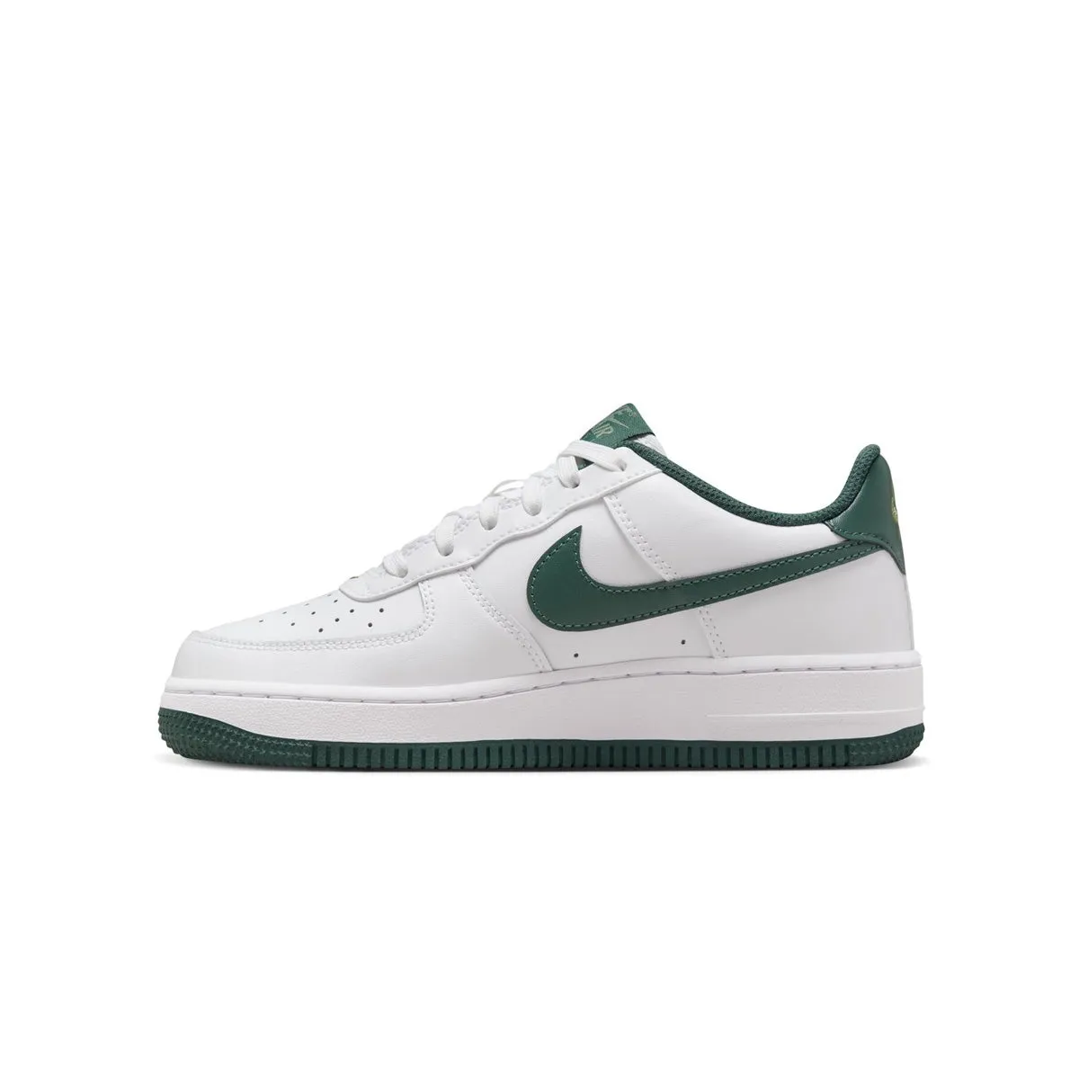 Kids Air Force 1 'White Green' Heel Claw Support Microfiber Internal Sock