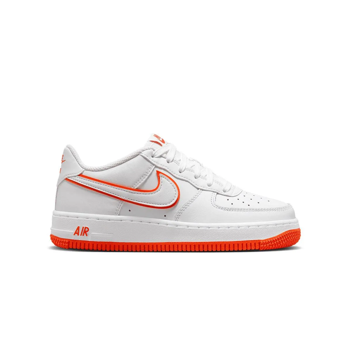 Kid's Air Force 1 'White Picante Red' Reflective Detailing Light Motion