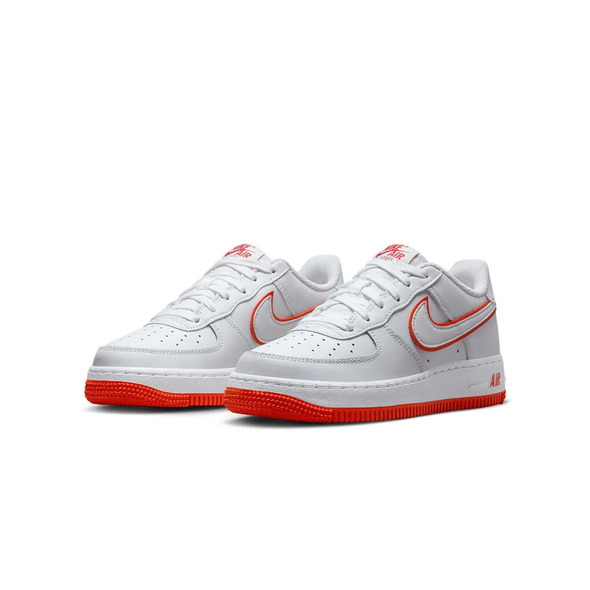 Kid's Air Force 1 'White Picante Red' Calm Texture