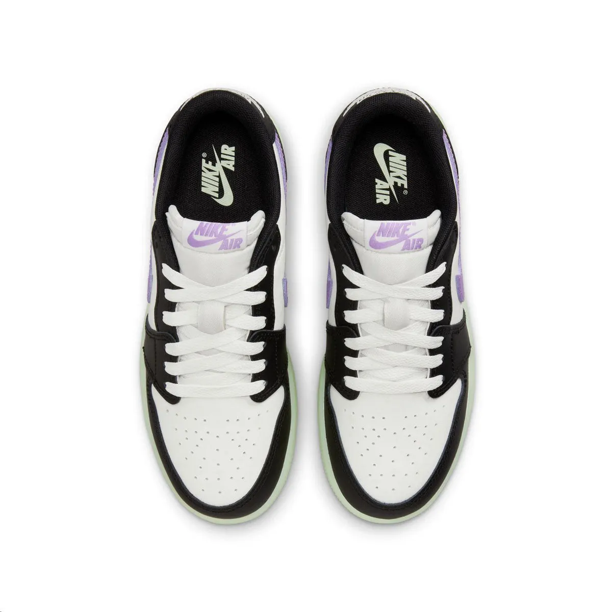 Kids Air Jordan 1 Low Retro 'Black Raspberry' Woven Upper Durability