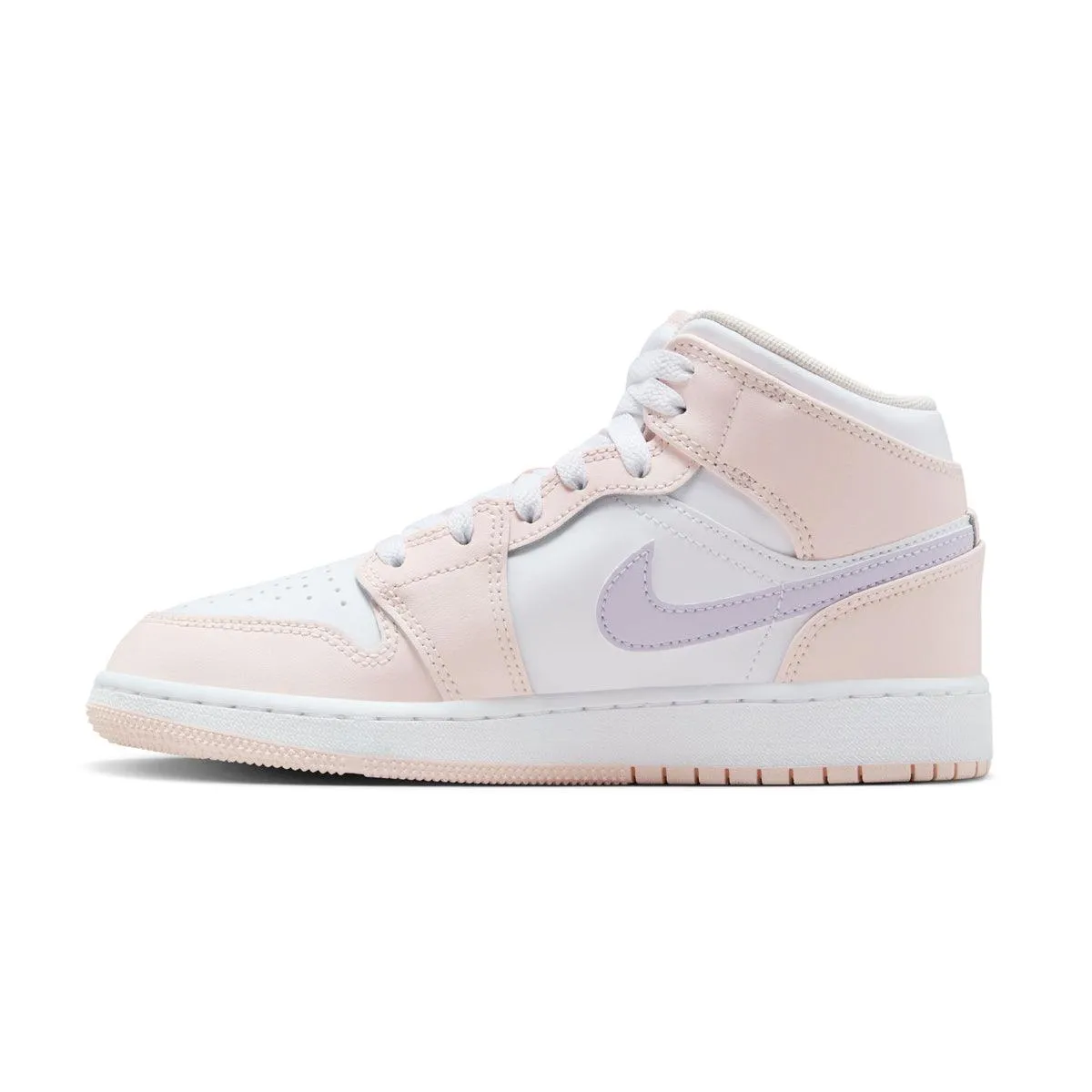 Kids Air Jordan 1 Mid 'Pink Wash' AntiFriction Flexible Arch Plate