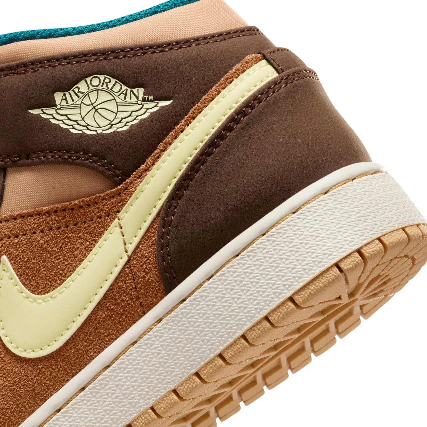 Kid's Air Jordan 1 Mid SE 'Cacao Wow' Bold Pattern