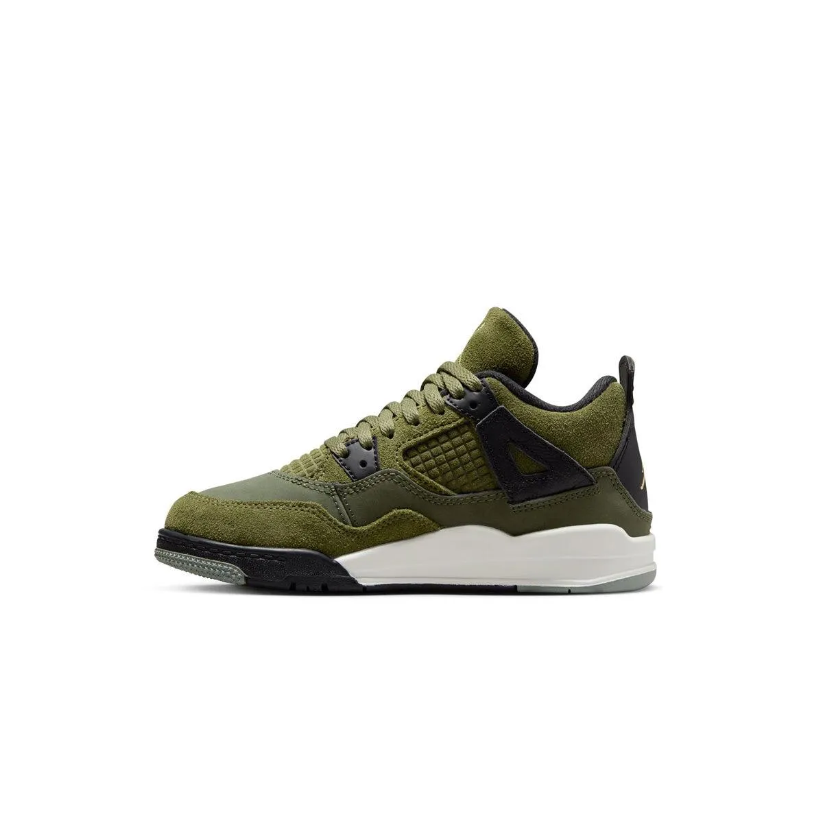 Kids' Air Jordan 4 Retro SE Craft 'Medium Olive' Comfort Upgrade