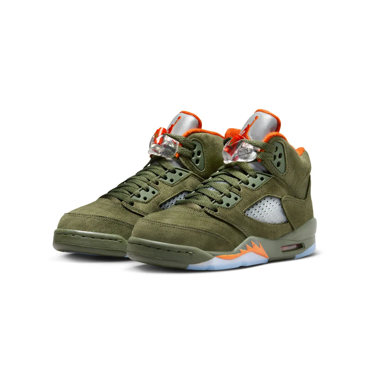Kids Air Jordan 5 Retro 'Olive' Breathability Feature