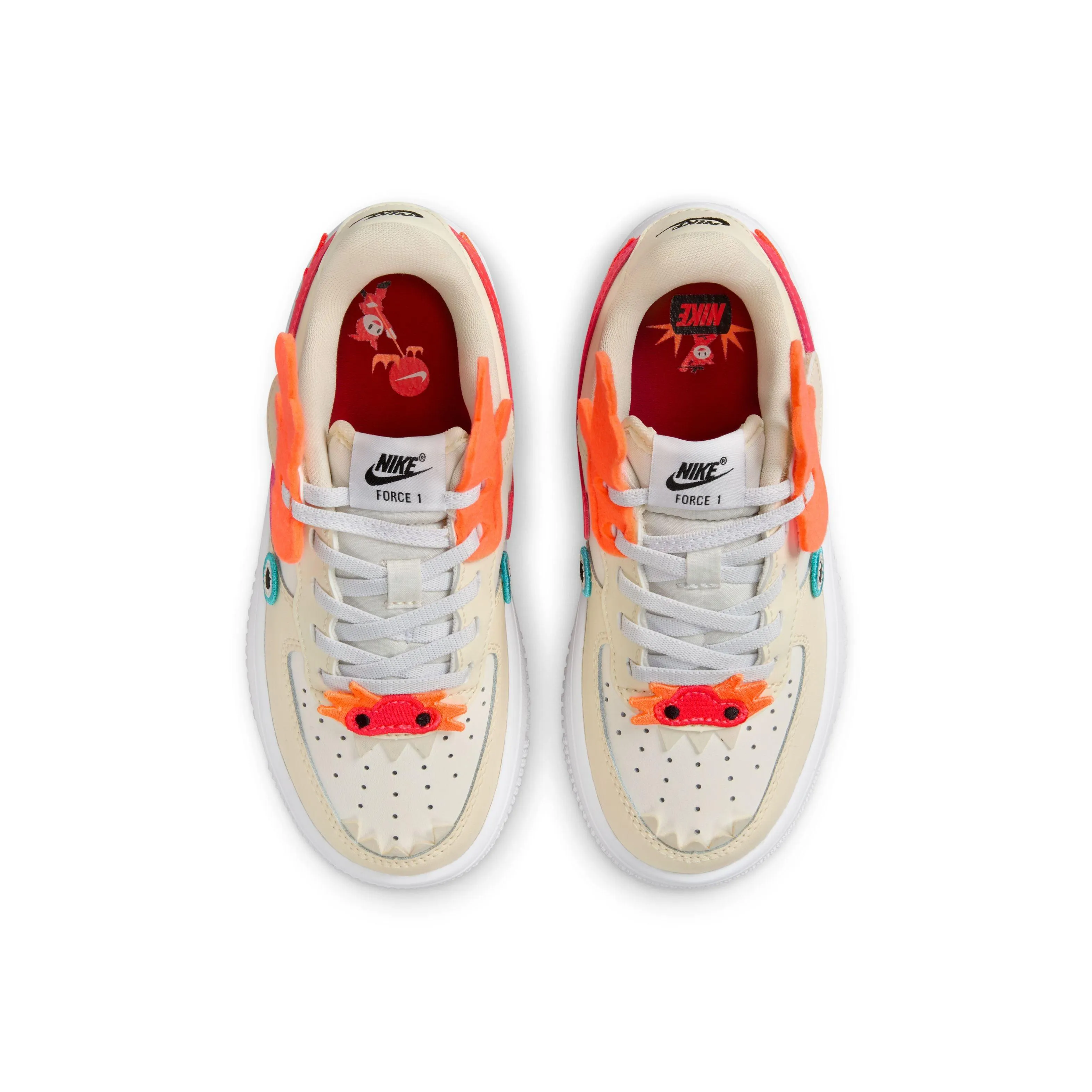 Ventilated Mesh Kids Force 1 Low LV8 EasyOn 'Year of the Dragon'