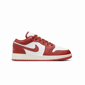 Kids Air Jordan 1 Low SE 'Dune Red' Zipper Design Professional Traction