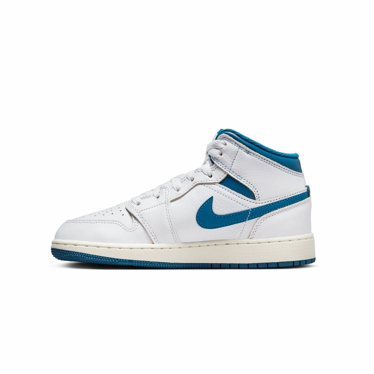 Retro Mode Multi   Purpose Kids Air Jordan 1 Mid 'White Industrial Blue'