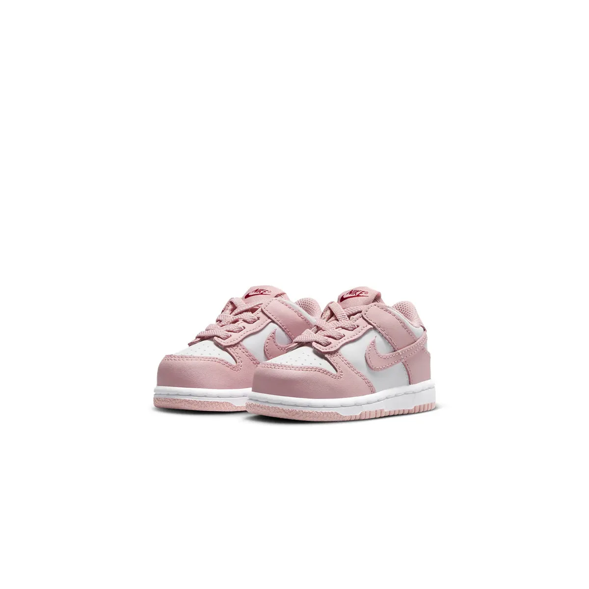Toddlers Dunk Low 'White Pink Glaze' Slip On Basic Neutral