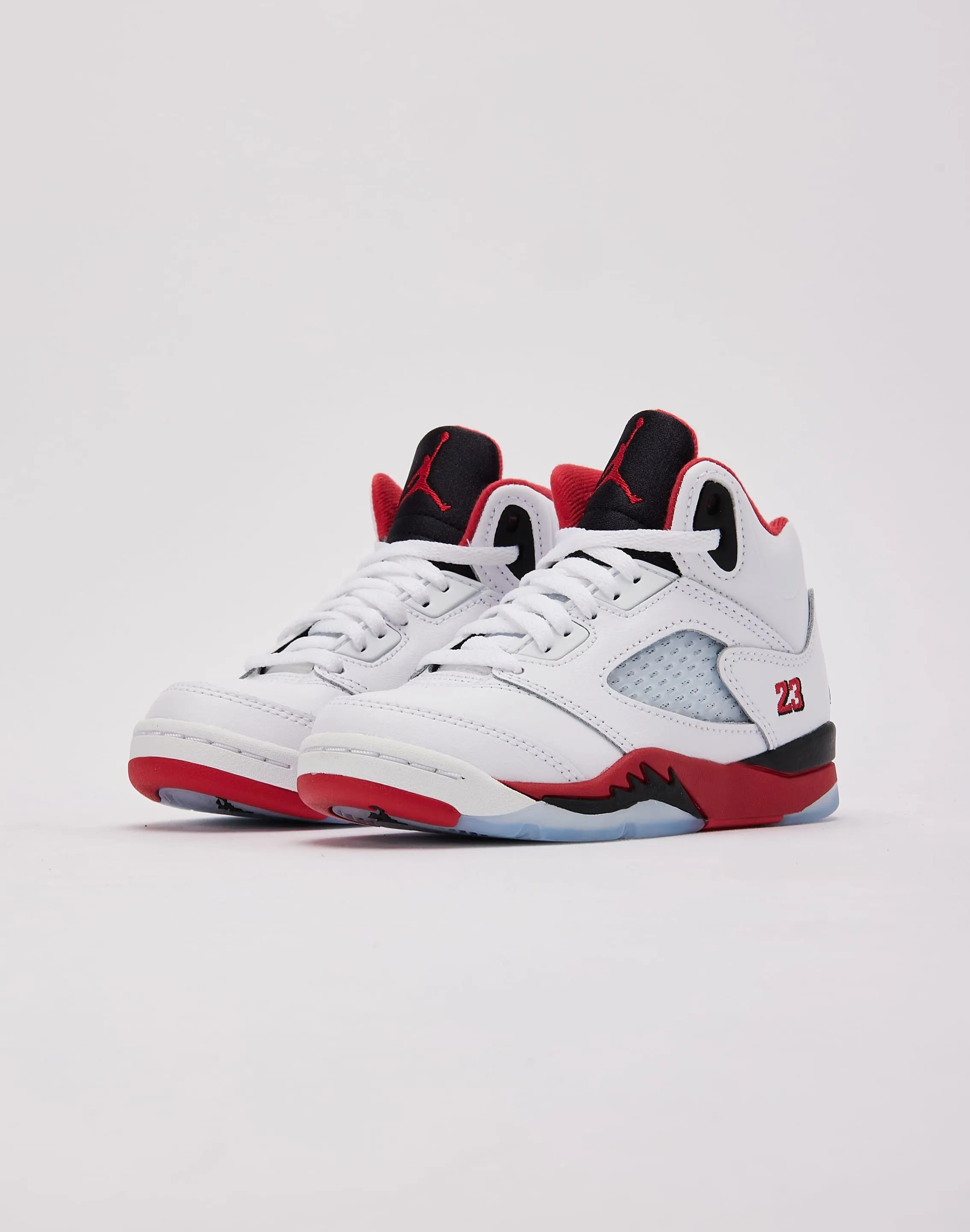 Jordan Air Jordan 5 Retro 'Fire Red Black Tongue' Pre-School Fast Comfort Hypergrip Tread