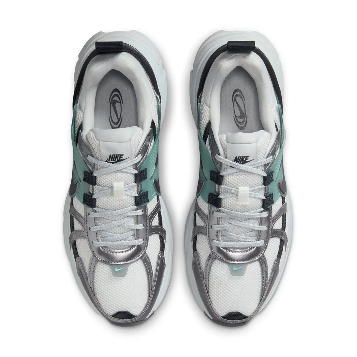 Padded Heel Counter comfort features Wmns V2K RUN 'Summit White Dark Obsidian'