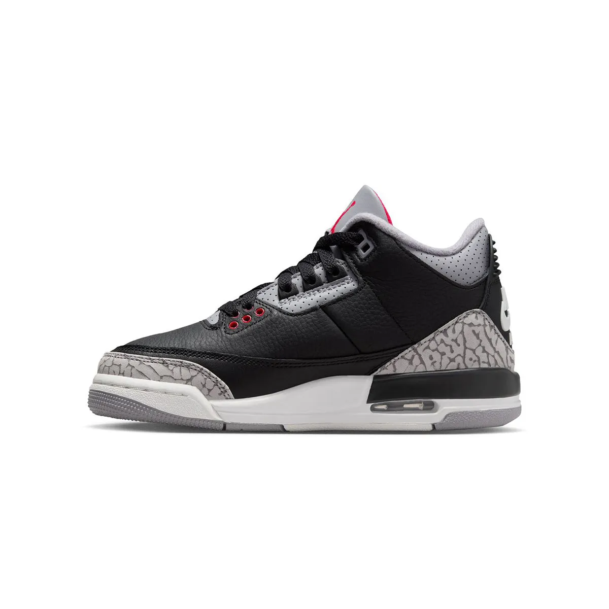 Kids Air Jordan 3 Retro 'Black Cement' Responsive foam Quick Break In