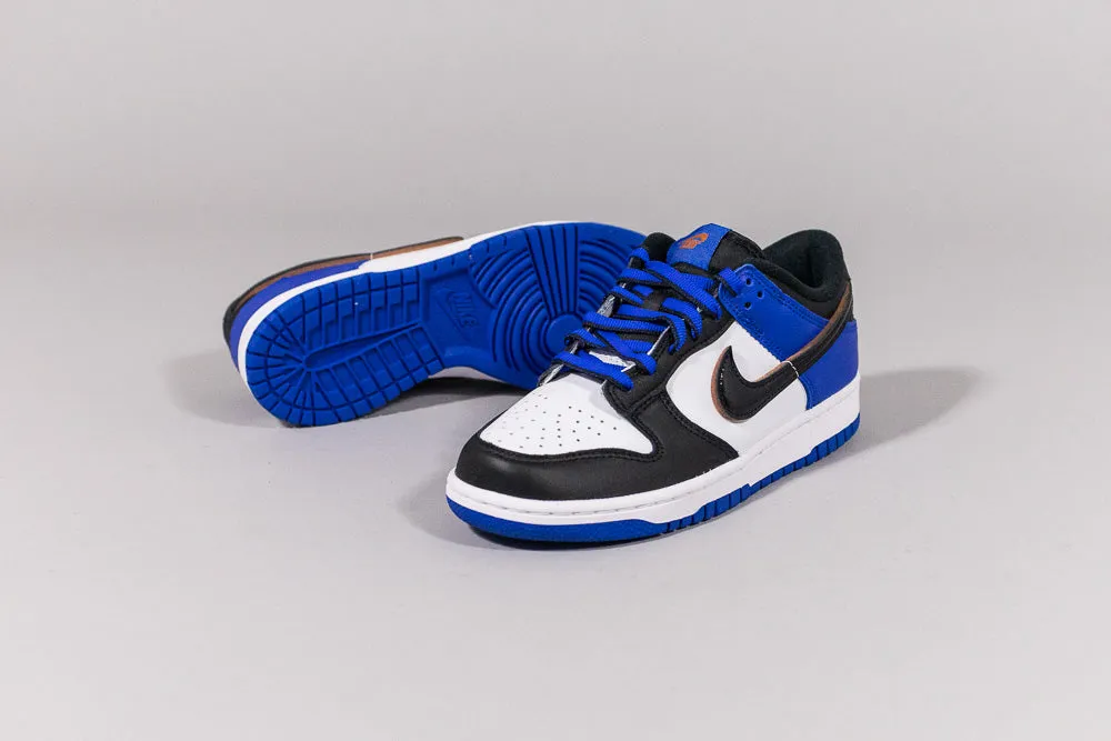 Shock Absorbent Nike Dunk Low SE 'Black Toe and Racer Blue' (GS)