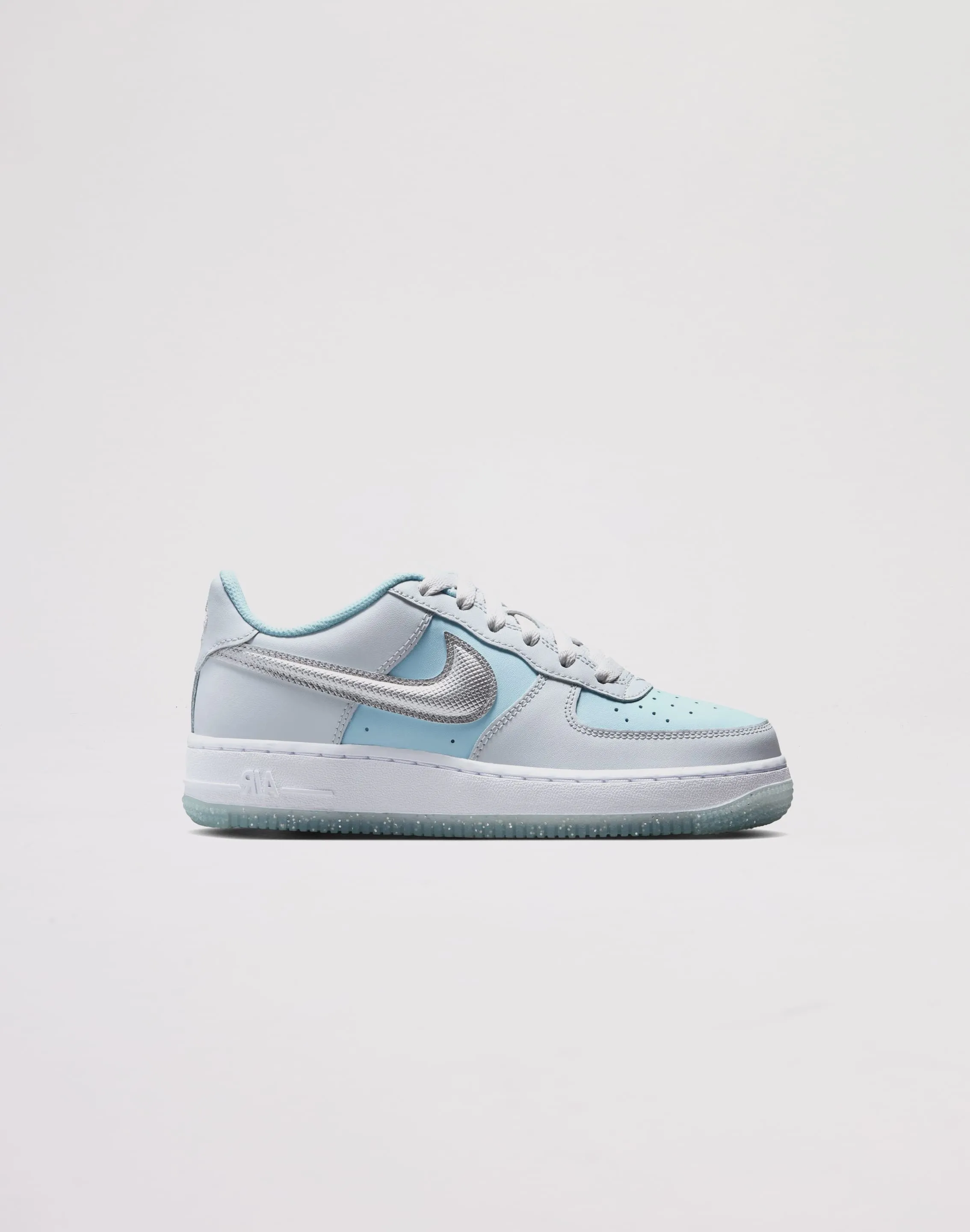 Crisp Look Nike Air Force 1 Preschool Girls' "Pure Platinum/Mtlc Silver"