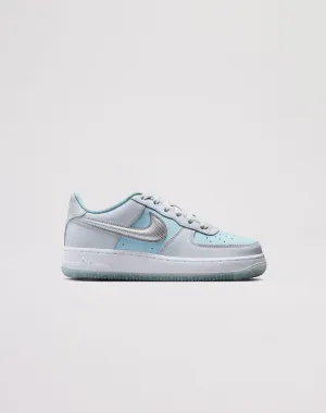 Nike Air Force 1 Preschool Girls' "Pure Platinum/Mtlc Silver" Sneakers Soft Interior