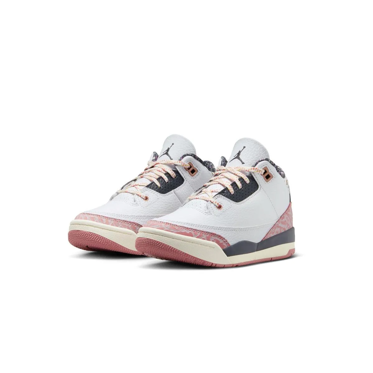 Kids Air Jordan 3 Retro 'Red Stardust' Performance Neutral Stride Tech