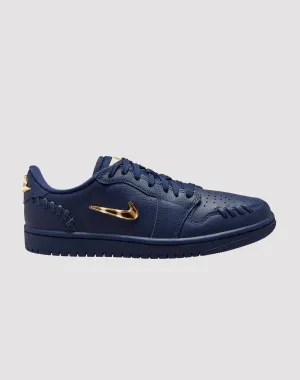 Outdoor Traction Hexagonal Traction Nodes Nike 1 Low Method of Make "Midnight Navy/Metallic Gold"