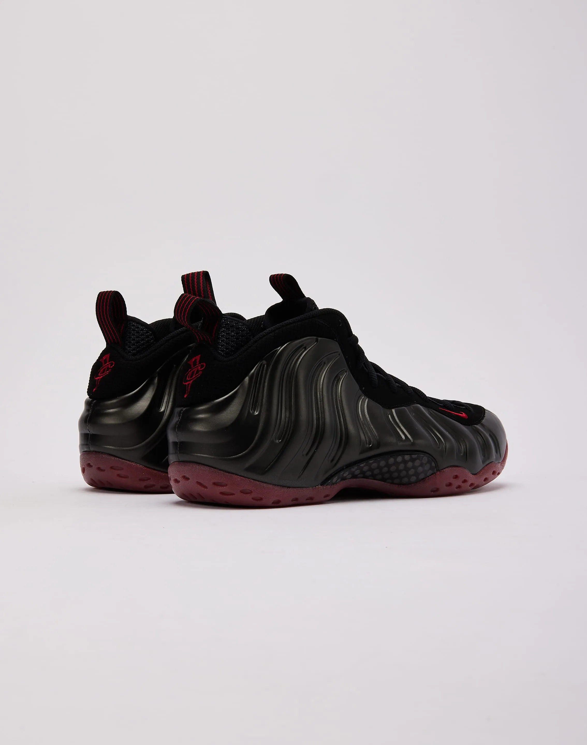 Comfortable Tuned Flex Zones Nike Air Foamposite One 'Black and Varsity Red'