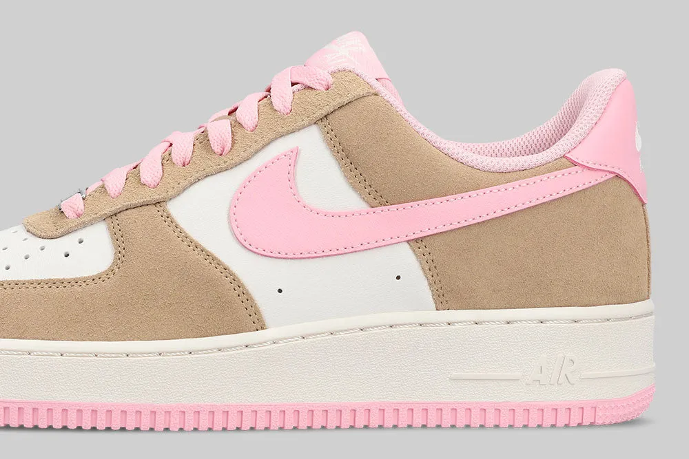 Nike Air Force 1 '07 LV8 'Hemp and Medium Soft Pink' No Tie Closure Flexible Chassis