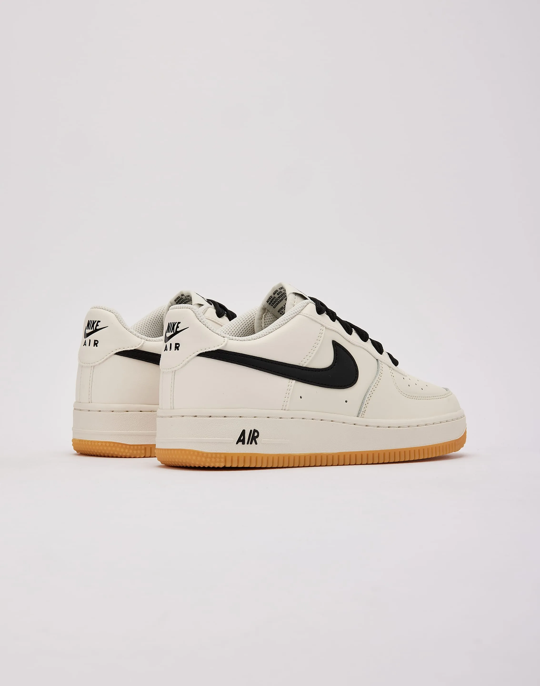 Nike Air Force 1 Low Grade-School Stability Plate Technology Microfiber Lining Material