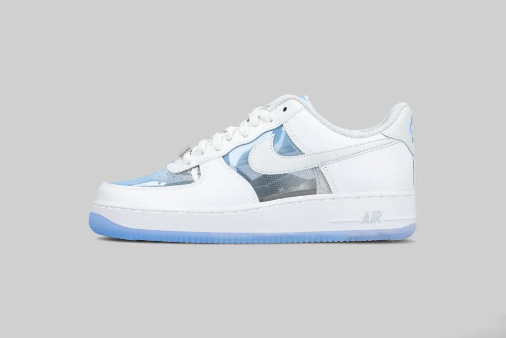 Ankle Cushioning Long Travel Nike Air Force 1 'White and University Blue'