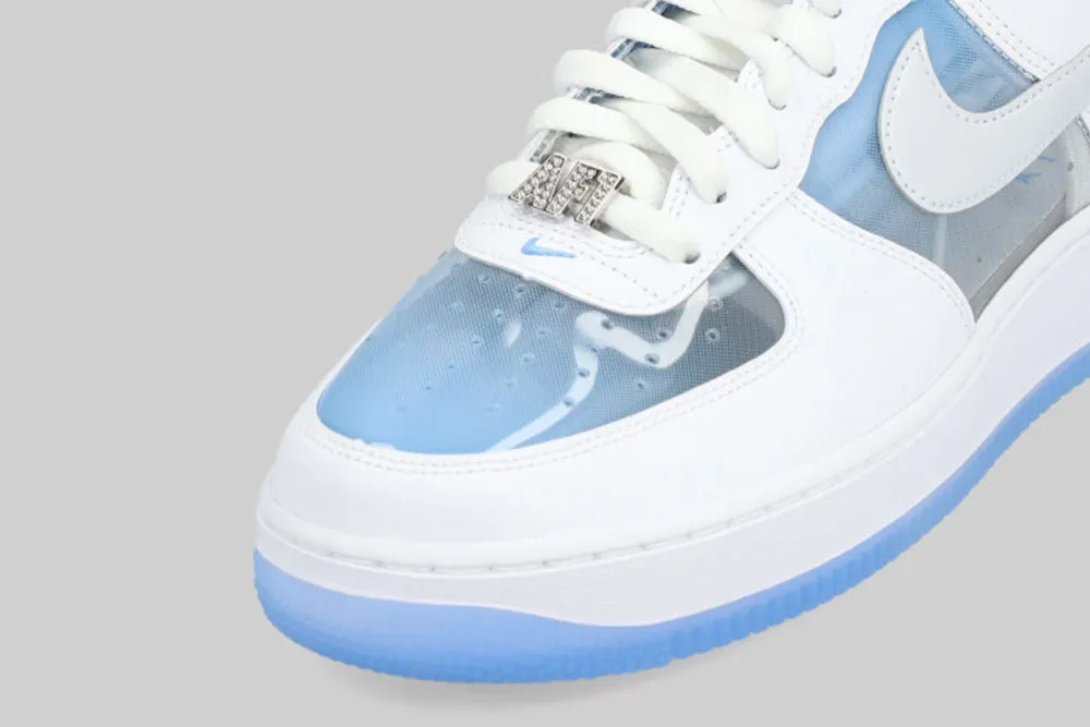 Nike Air Force 1 'White and University Blue' Step Easy Fitness Trail