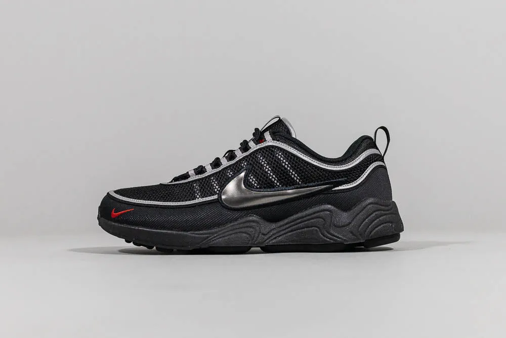 Travel Friendly Anti Slip Nike Air Zoom Spiridon 'Black and Metallic Silver'