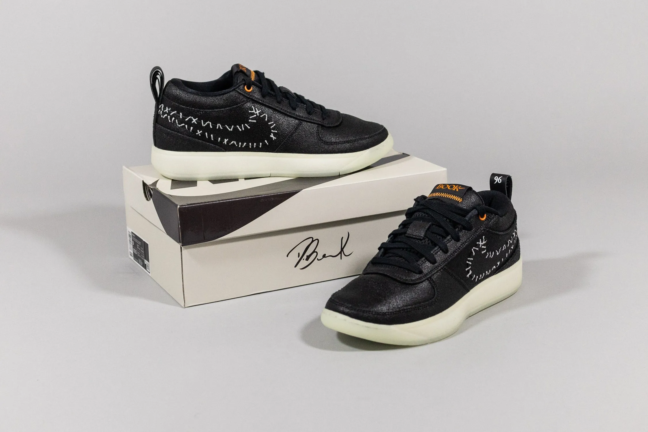 Durable Style Nike Book 1 Leather "Halloween" 'Black and White'