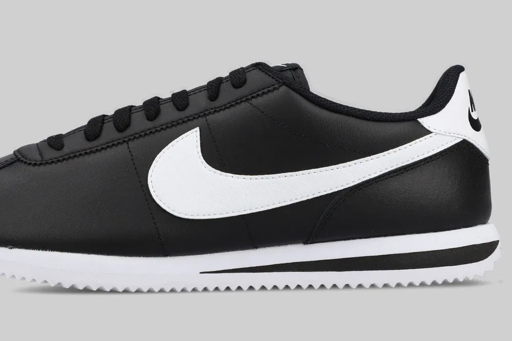 Nike Cortez Leather 'Black and White' Smooth Entry