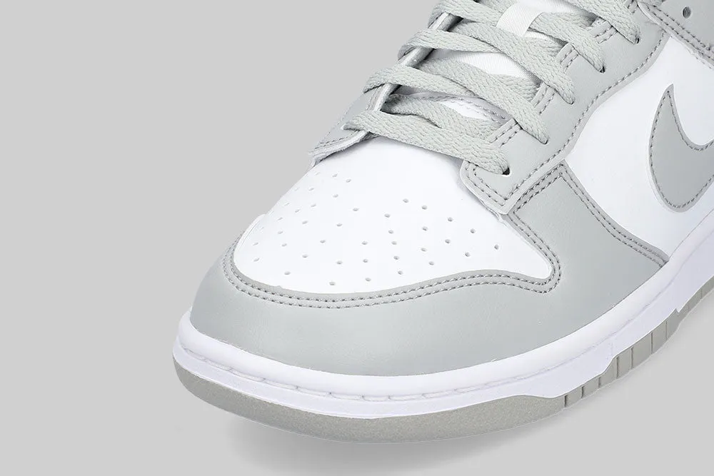 Nike Dunk Low Retro 'White and Light Smoke Grey' Rubber Traction Pattern